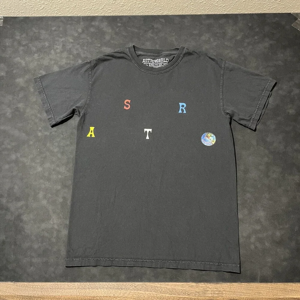 Astroworld Travis Scott Shirt Concert Tour Band Tee All over Wish you were Here